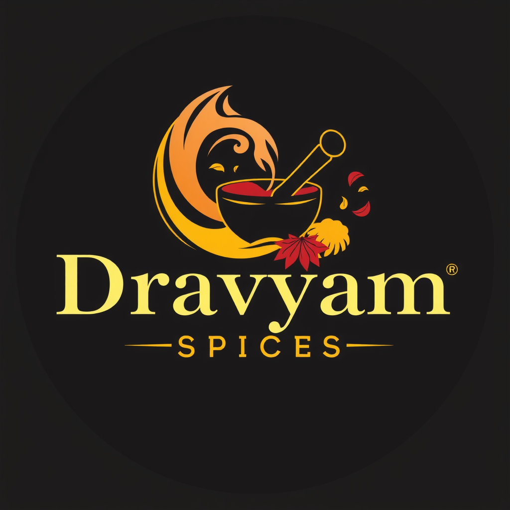 Dravyam Spices Logo